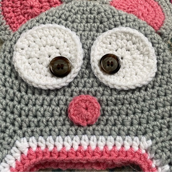 Children’s Crochet Mouse Hat - Picture 2 of 2